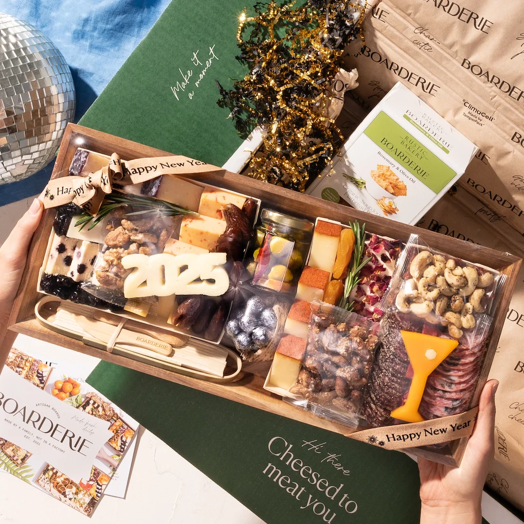 New Year's Medium Cheese & Charcuterie Board - E-Gift - Image 2