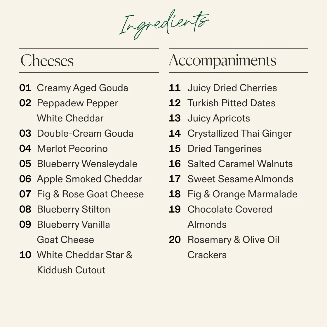Jewish Holiday Medium Cheese Board (No Meat) - Image 3